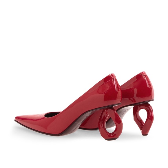 JW ANDERSON Red Chain Heel Pumps Size 36.5 EU BNWB - Picture 2 of 5